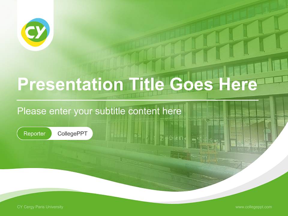 CY Cergy Paris University Lecture Sharing and Networking Event PPT Template4:3 ratio PPT effect preview image4