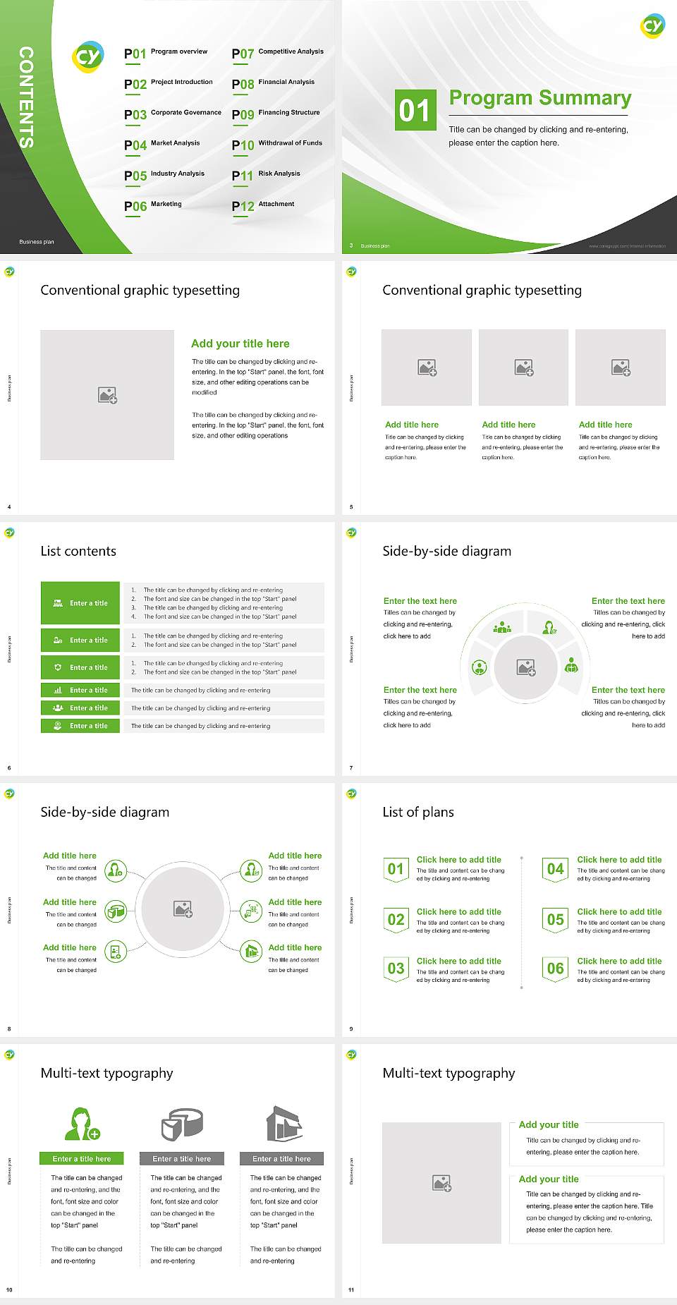 CY Cergy Paris University Competition/Entrepreneurship Contest PPT Template4:3 ratio PPT effect preview image2