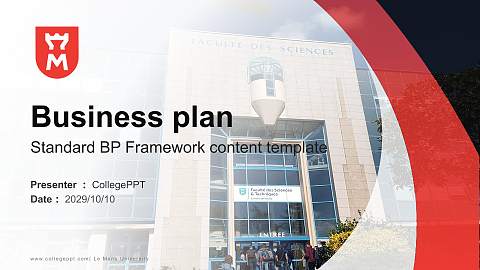 Le Mans University Competition/Entrepreneurship Contest PPT Template