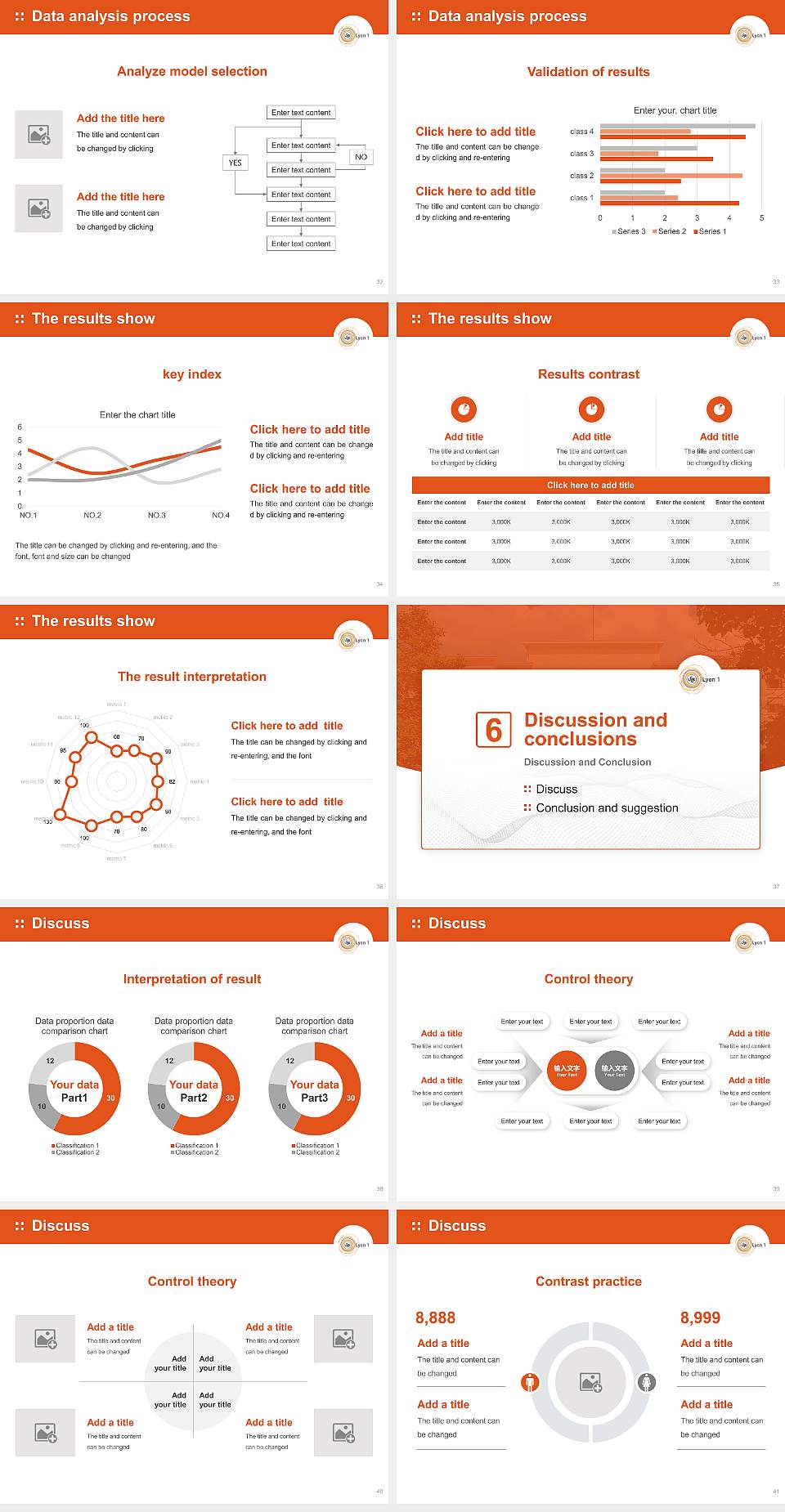 Claude Bernard University Lyon 1 Graduation Thesis Defense PPT Template4:3 ratio PPT effect preview image5