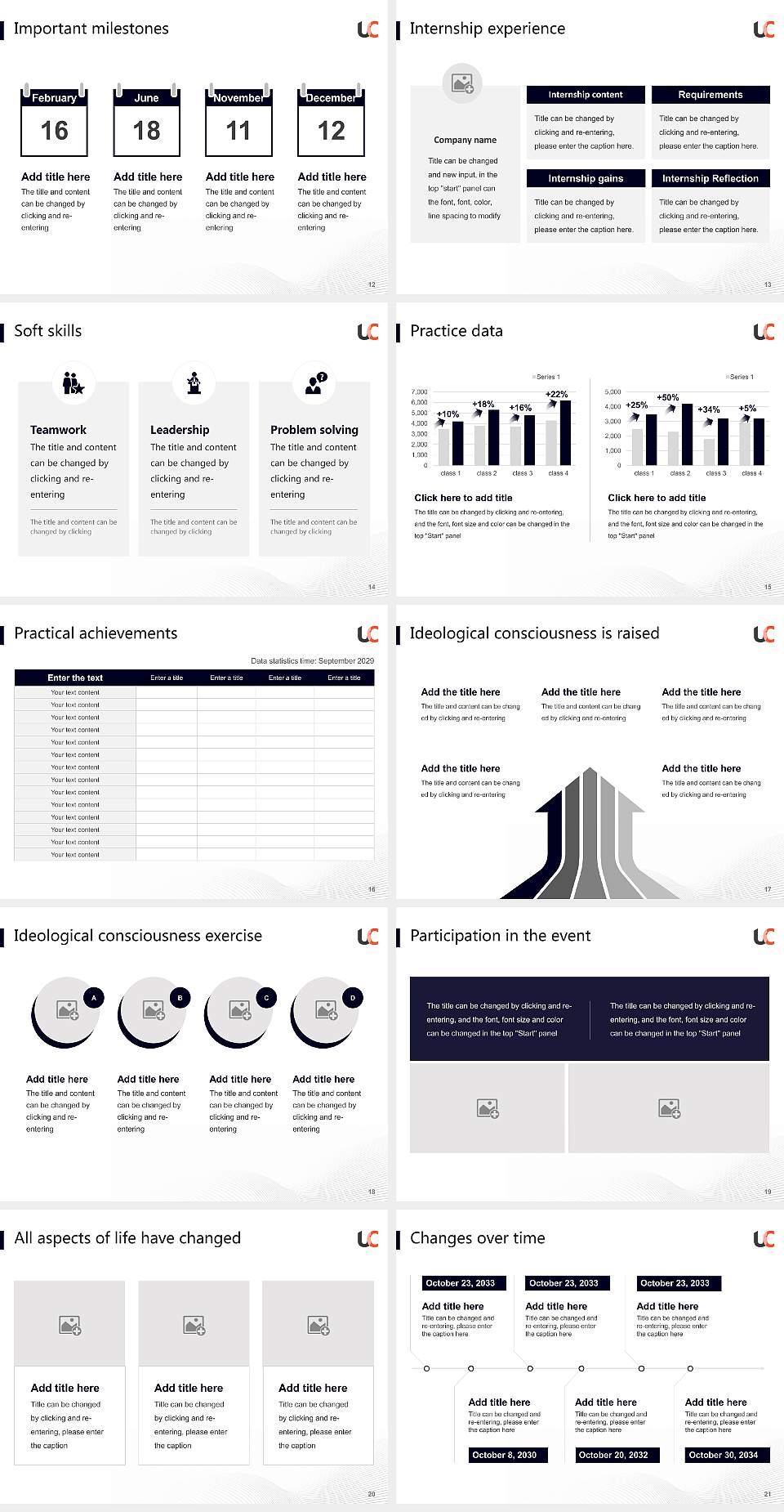 Champollion National University Institute National Scholarship Defense PPT Template4:3 ratio PPT effect preview image3