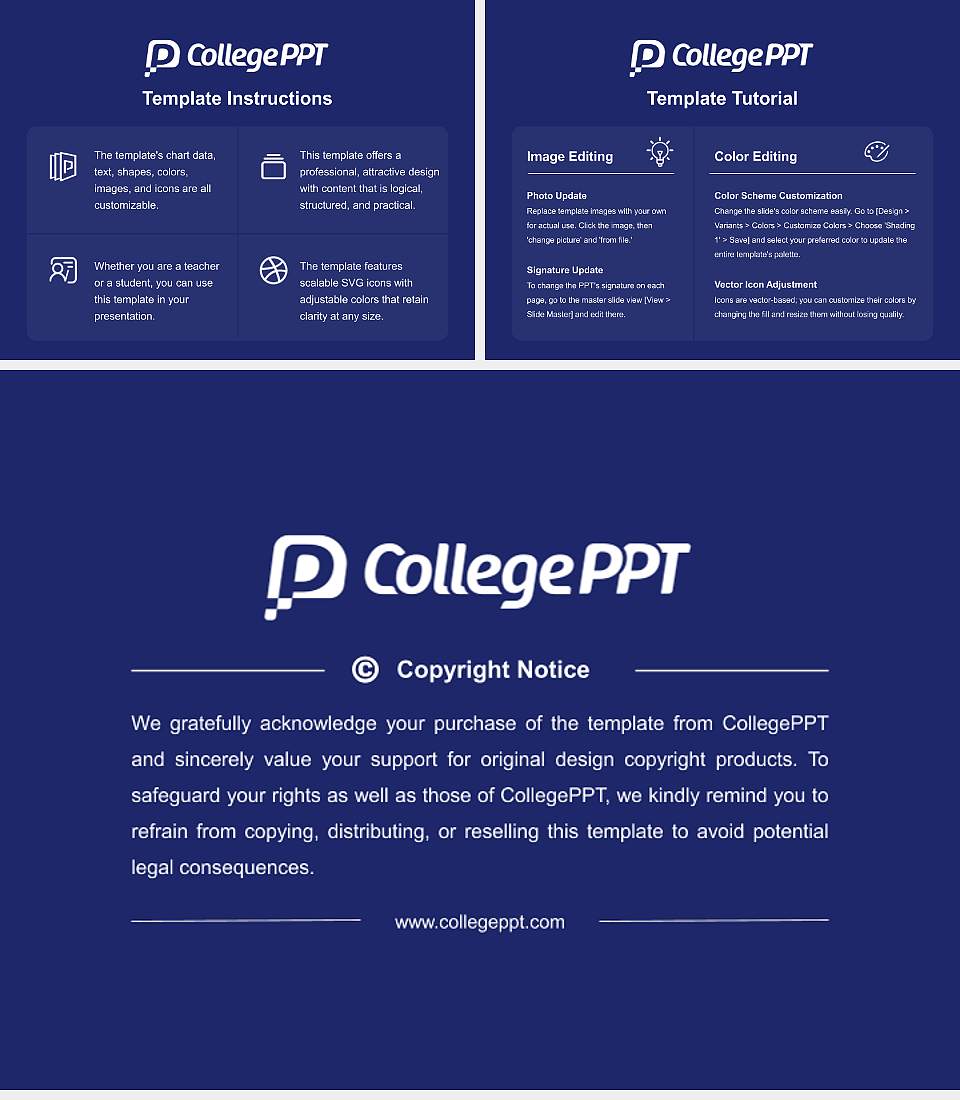 Sorbonne University Course/Courseware Creation PPT Template4:3 ratio PPT effect preview image5