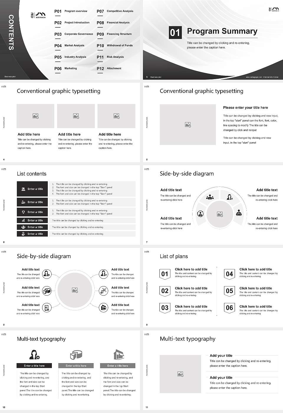 Jean Moulin University Lyon 3 Competition/Entrepreneurship Contest PPT Template16:9 ratio PPT effect preview image2
