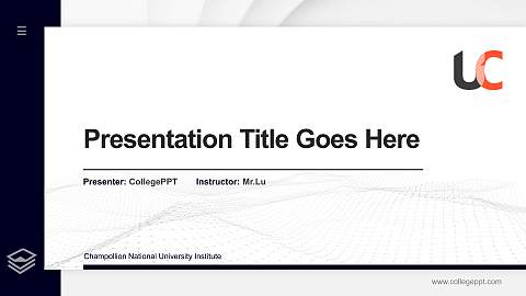 Champollion National University Institute Thesis Proposal/Graduation Defense PPT Template