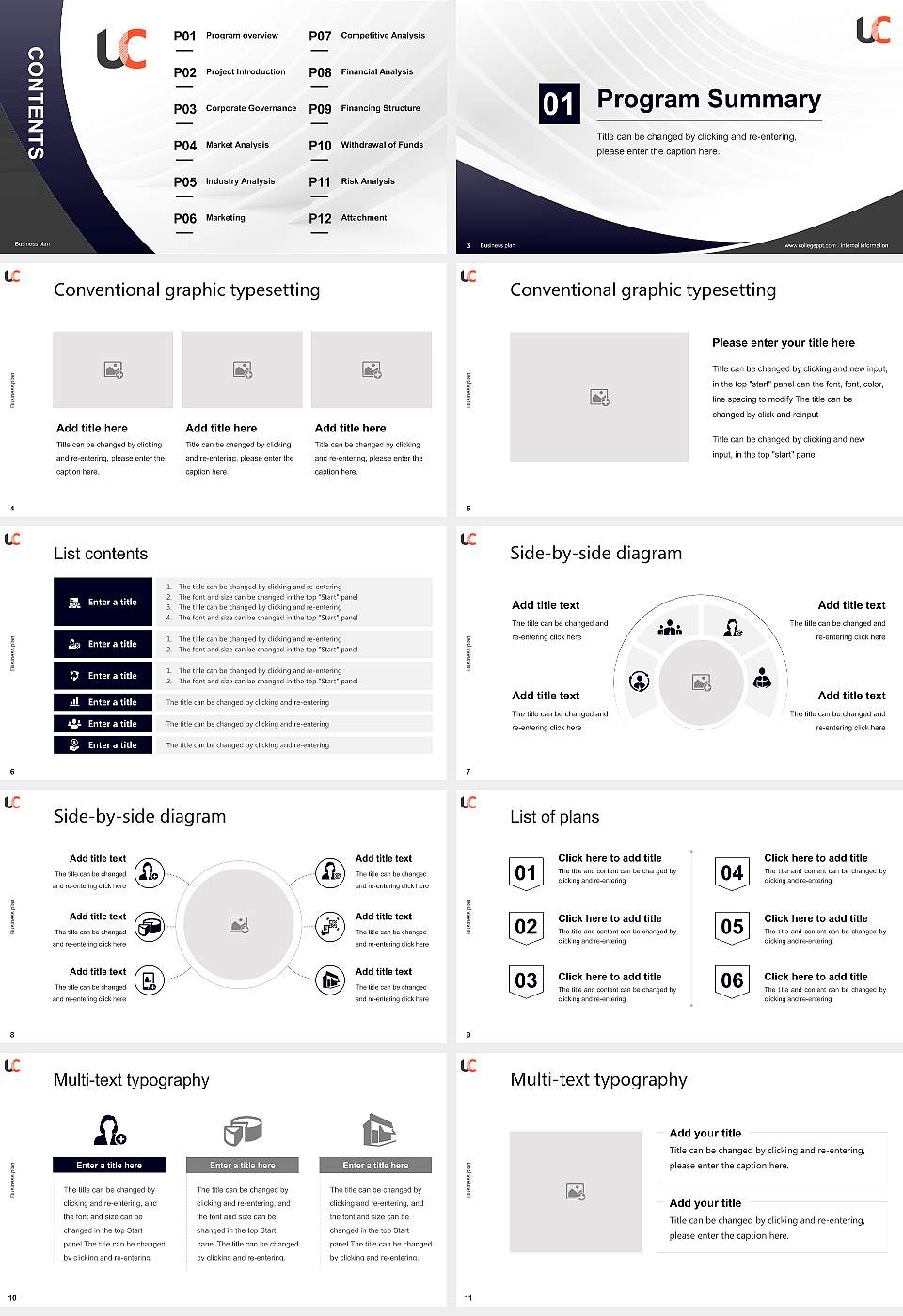 Champollion National University Institute Competition/Entrepreneurship Contest PPT Template16:9 ratio PPT effect preview image2