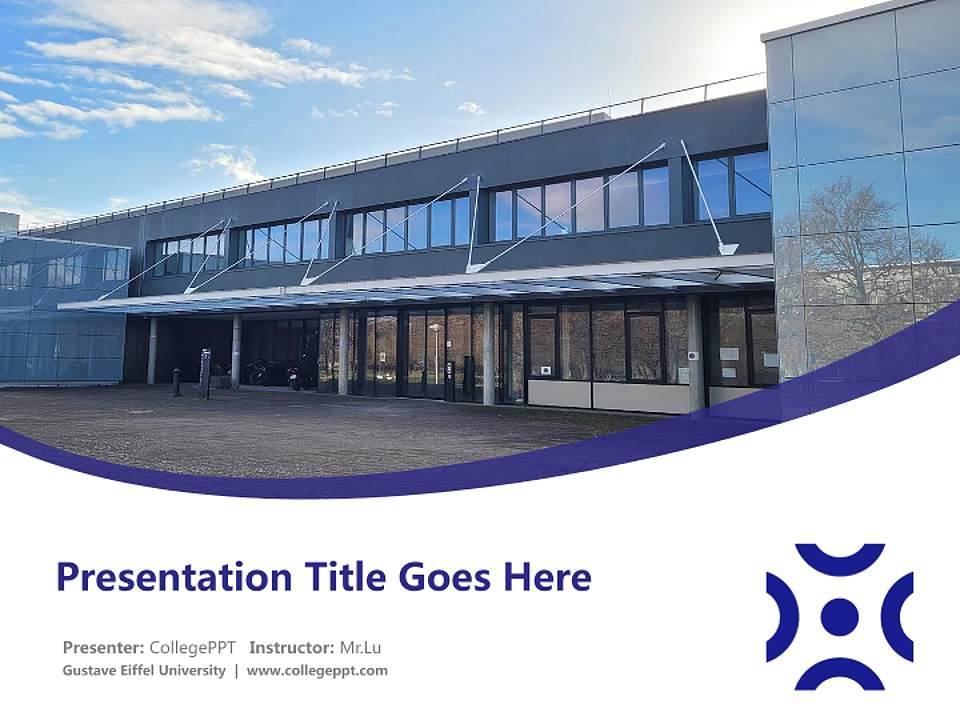 Gustave Eiffel University Course/Courseware Creation PPT Template4:3 ratio PPT effect preview image5