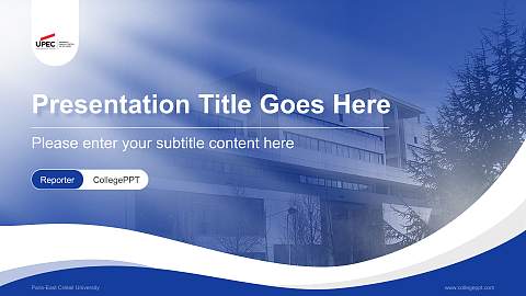 Paris-East Créteil University Lecture Sharing and Networking Event PPT Template