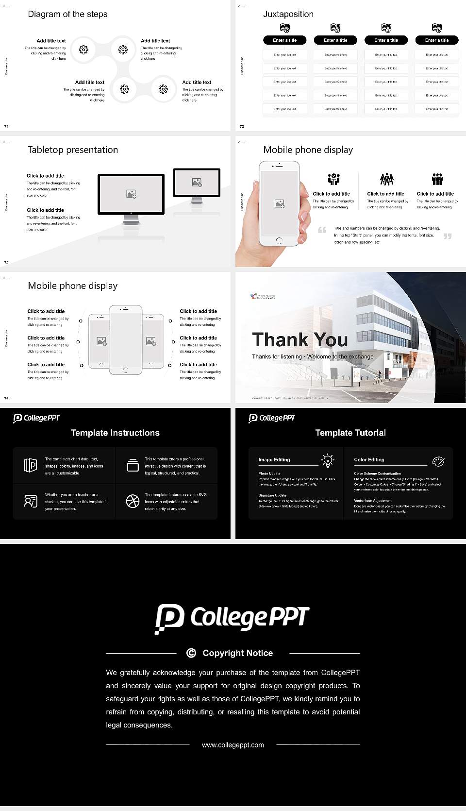 Toulouse-Jean Jaurès University Competition/Entrepreneurship Contest PPT Template16:9 ratio PPT effect preview image9