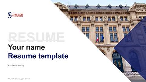Sorbonne University Resume PPT Template