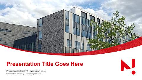 Paris Nanterre University Course/Courseware Creation PPT Template