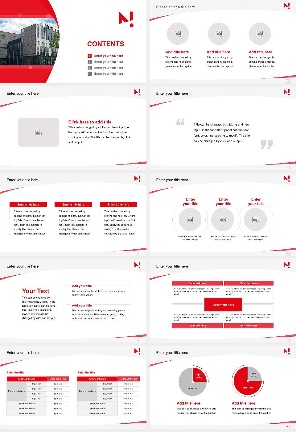 Paris Nanterre University Course/Courseware Creation PPT Template16:9 ratio PPT effect preview image2