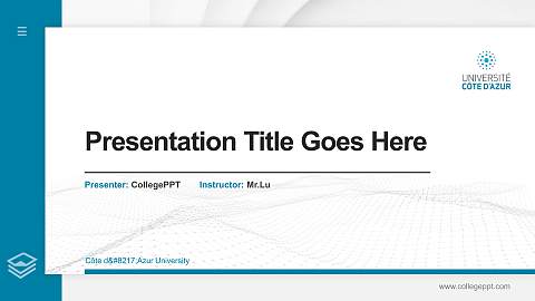Côte d’Azur University Thesis Proposal/Graduation Defense PPT Template