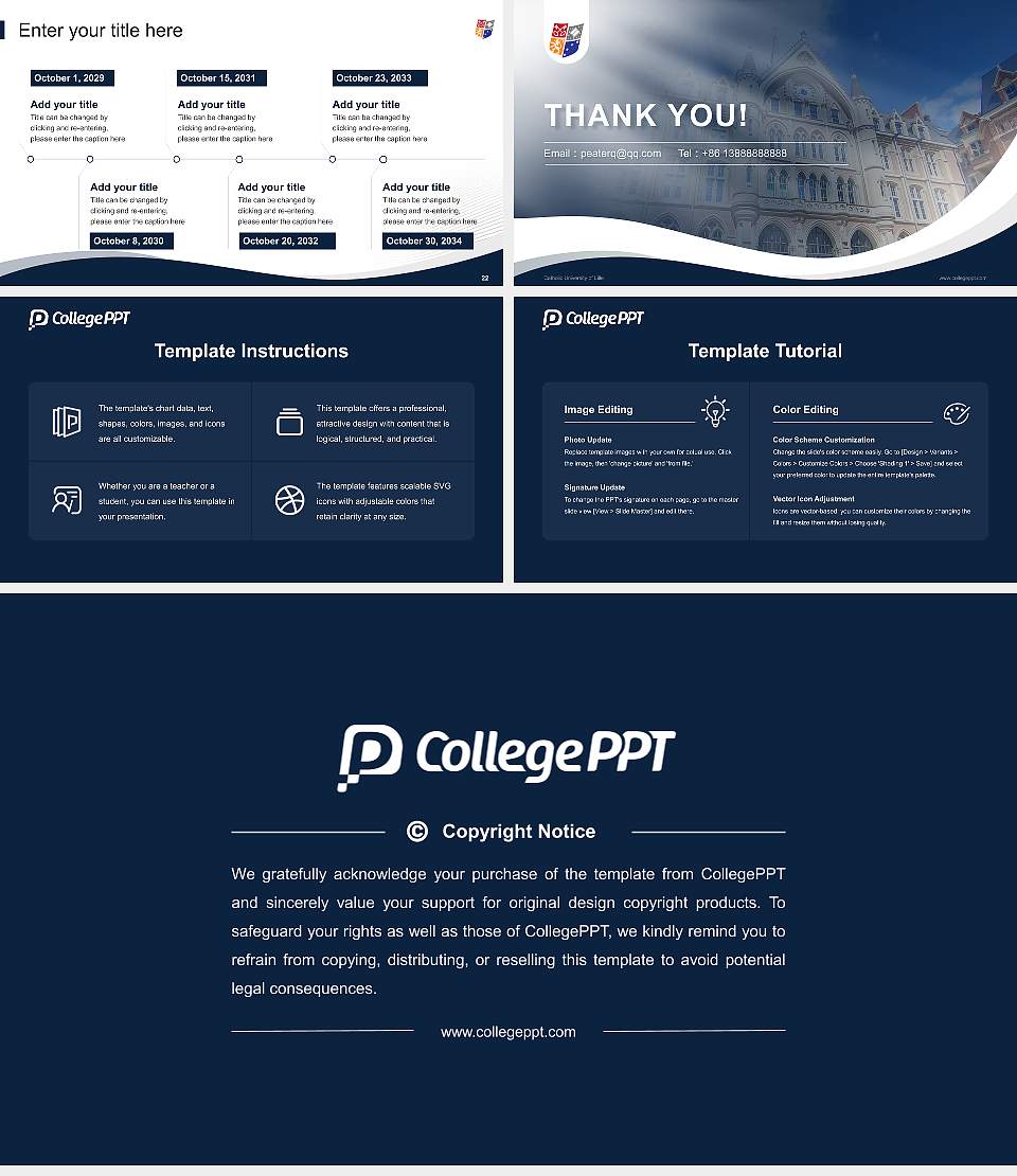 Catholic University of Lille Lecture Sharing and Networking Event PPT Template16:9 ratio PPT effect preview image4