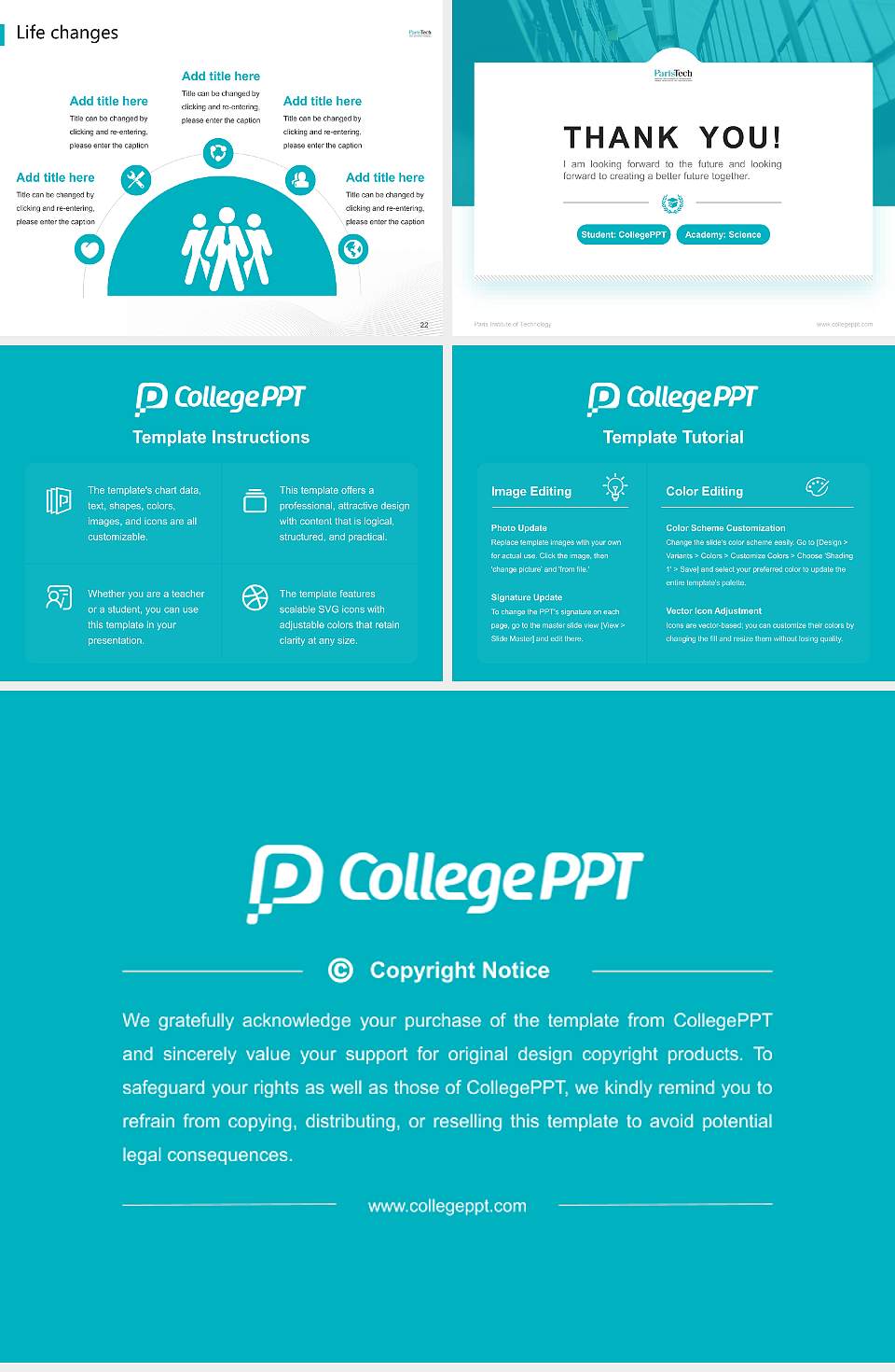Paris Institute of Technology National Scholarship Defense PPT Template4:3 ratio PPT effect preview image4