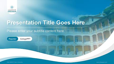 Côte d’Azur University Lecture Sharing and Networking Event PPT Template