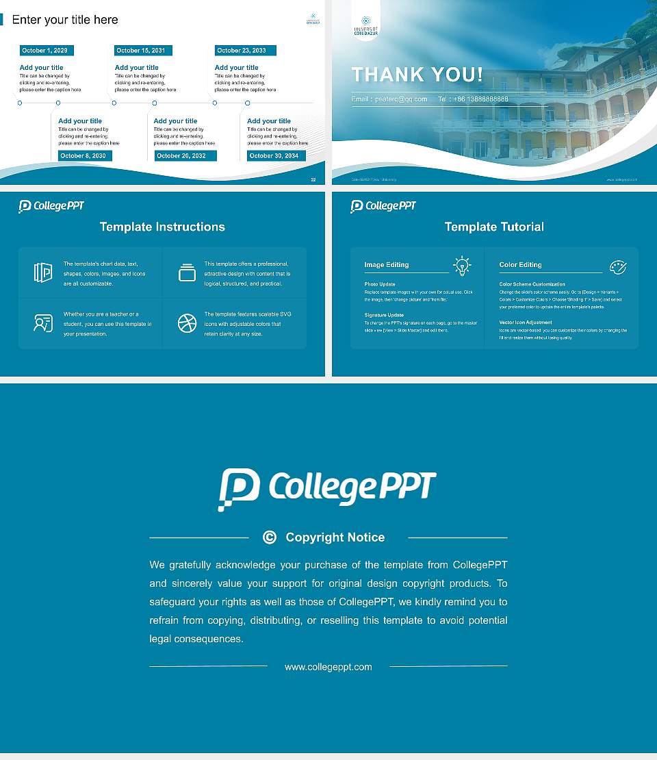 Côte d’Azur University Lecture Sharing and Networking Event PPT Template16:9 ratio PPT effect preview image4