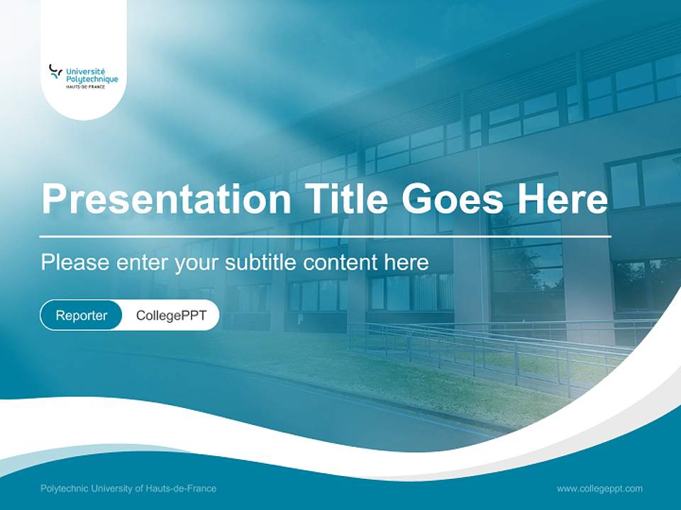 Polytechnic University of Hauts-de-France Lecture Sharing and Networking Event PPT Template4:3 ratio PPT effect preview image4