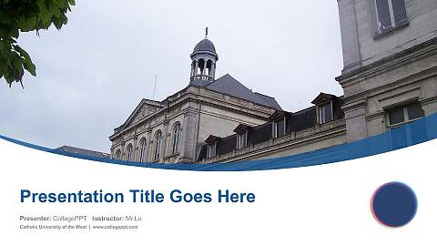 Catholic University of the West Course/Courseware Creation PPT Template