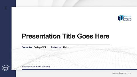 Sorbonne Paris North University Thesis Proposal/Graduation Defense PPT Template