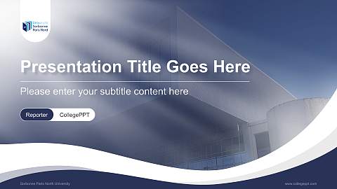 Sorbonne Paris North University Lecture Sharing and Networking Event PPT Template