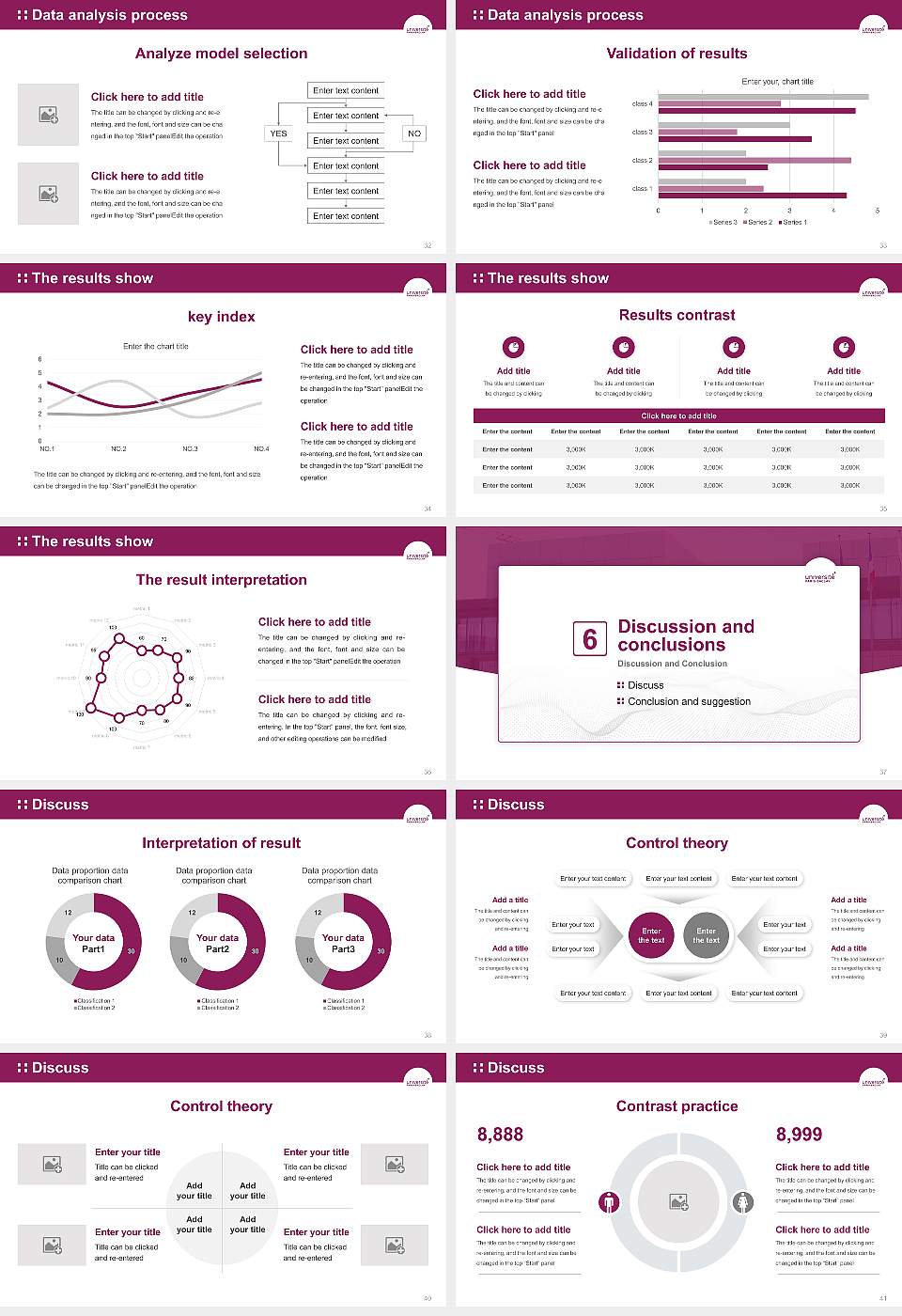 Paris-Saclay University Graduation Thesis Defense PPT Template16:9 ratio PPT effect preview image5