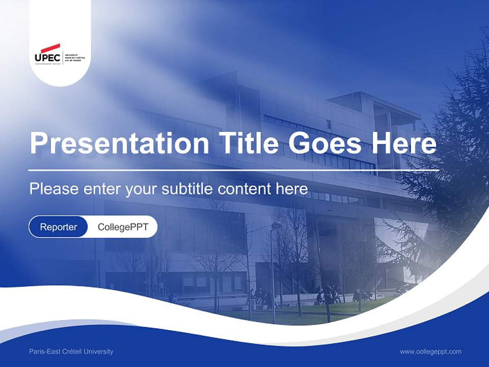 Paris-East Créteil University Lecture Sharing and Networking Event PPT Template4:3 ratio PPT effect preview image4
