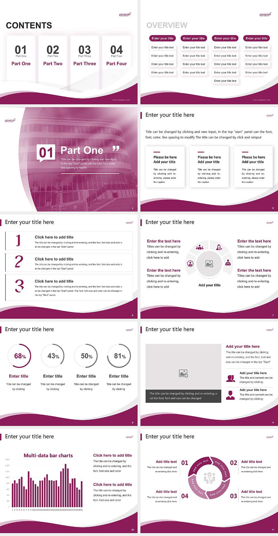 Paris-Saclay University – Bicêtre campus Lecture Sharing and Networking Event PPT Template4:3 ratio PPT effect preview image2