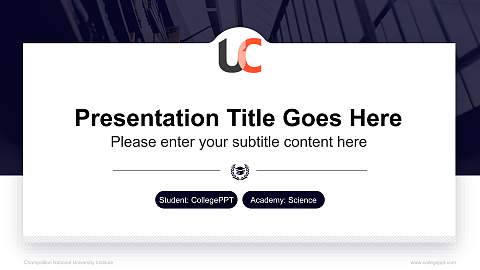 Champollion National University Institute National Scholarship Defense PPT Template