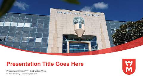 Le Mans University Course/Courseware Creation PPT Template