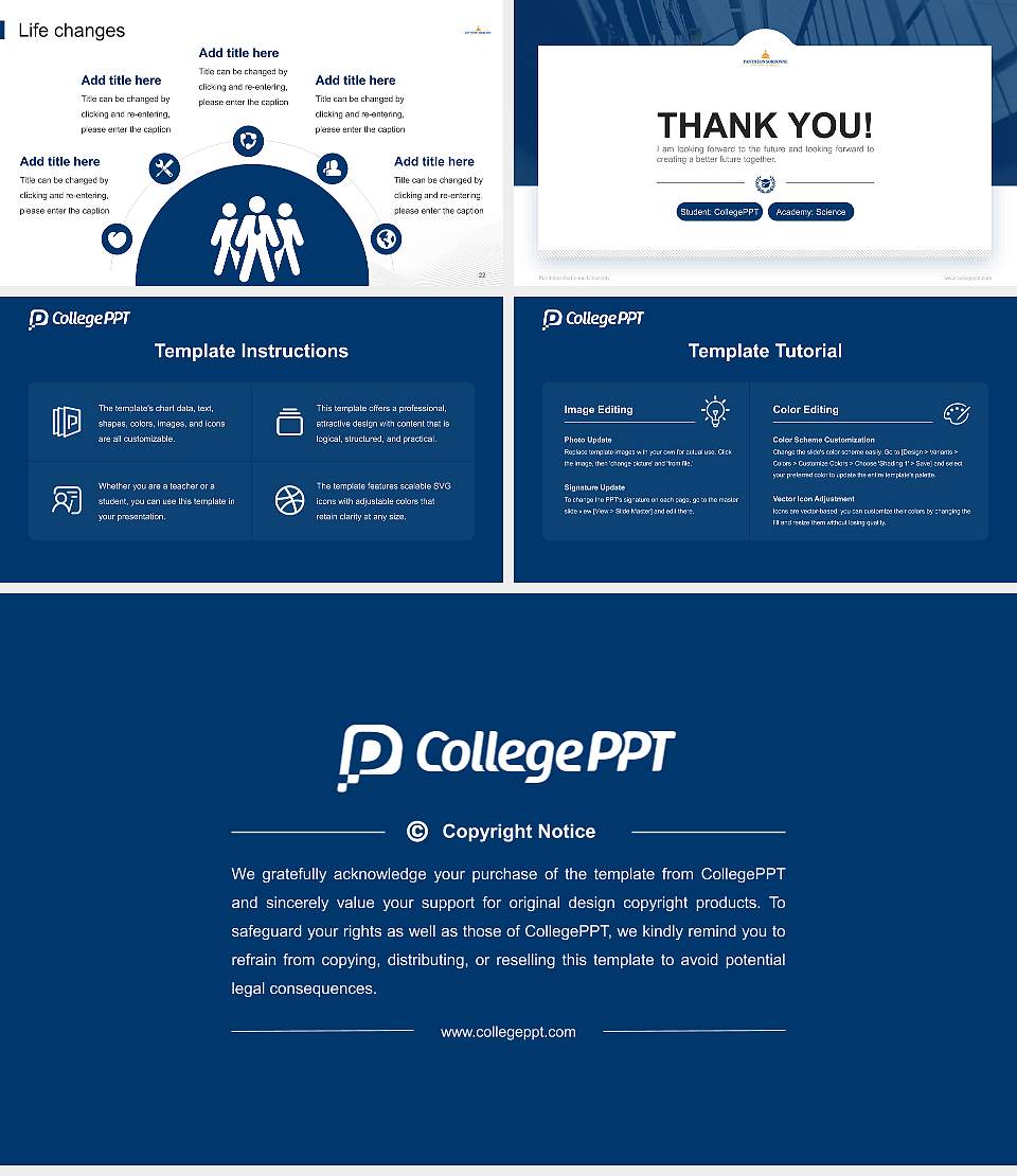 Panthéon-Sorbonne University National Scholarship Defense PPT Template16:9 ratio PPT effect preview image4