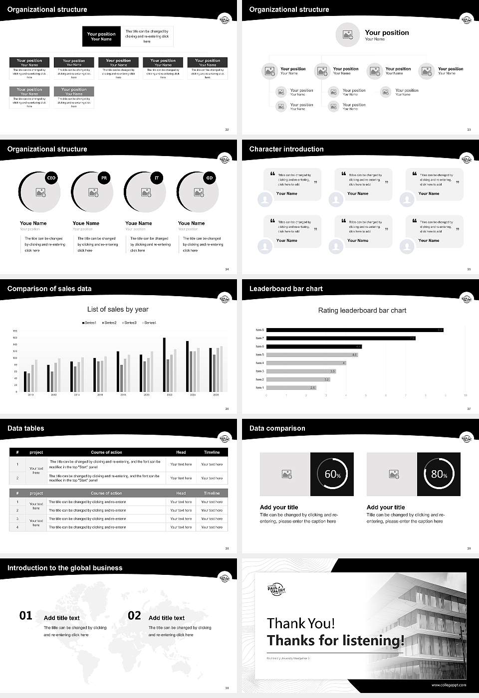 Paul-Valéry University Montpellier 3 Academic Presentation/Research Findings Report PPT Template16:9 ratio PPT effect preview image4