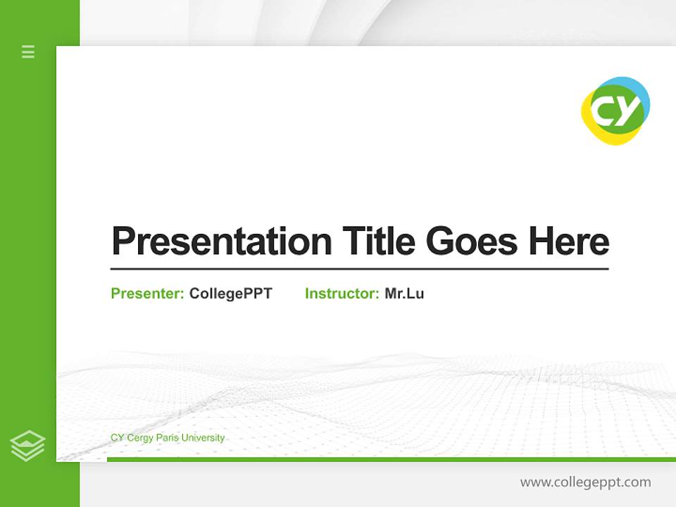 CY Cergy Paris University Thesis Proposal/Graduation Defense PPT Template4:3 ratio PPT effect preview image5