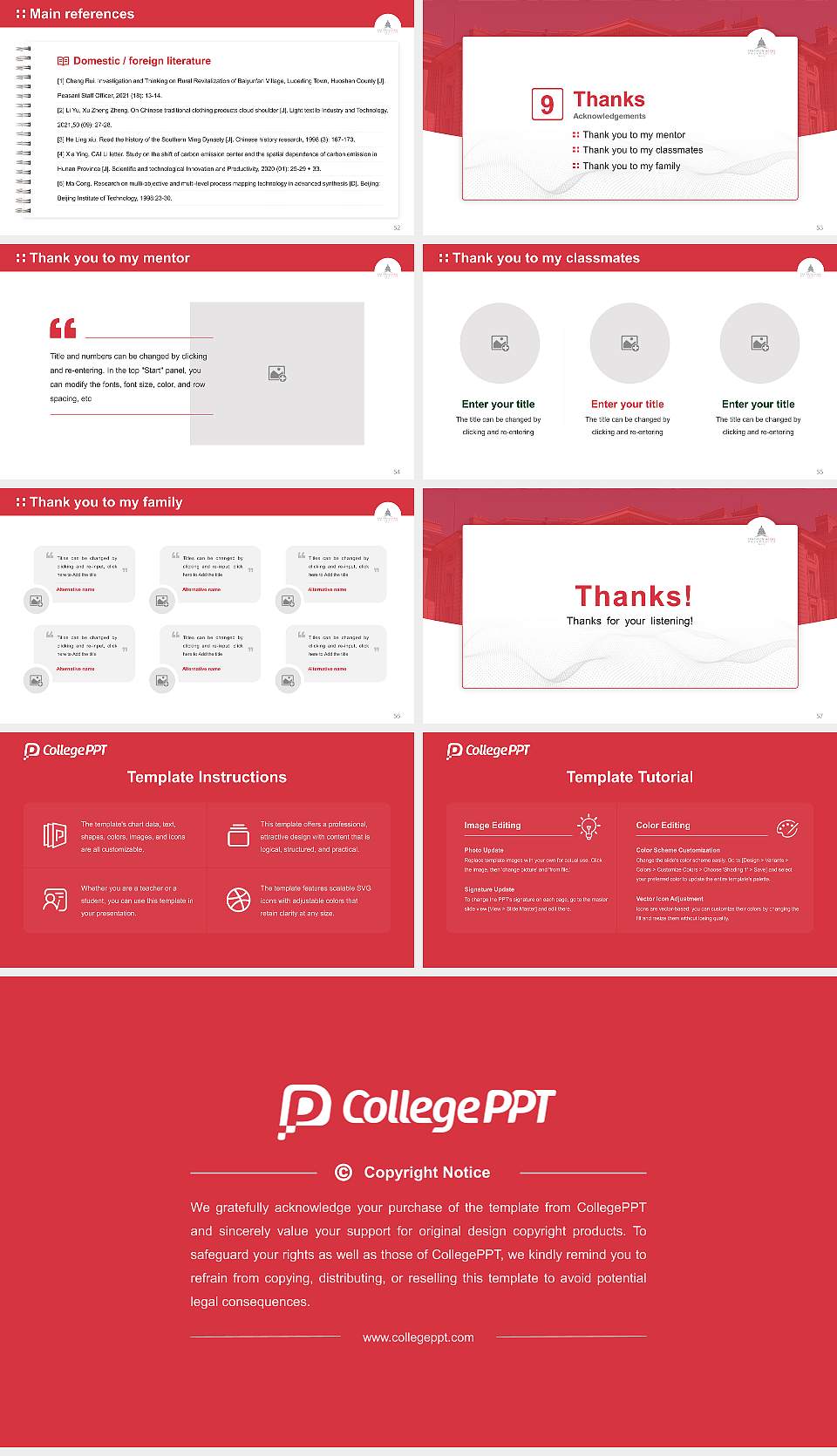 Panthéon-Assas University Graduation Thesis Defense PPT Template16:9 ratio PPT effect preview image7
