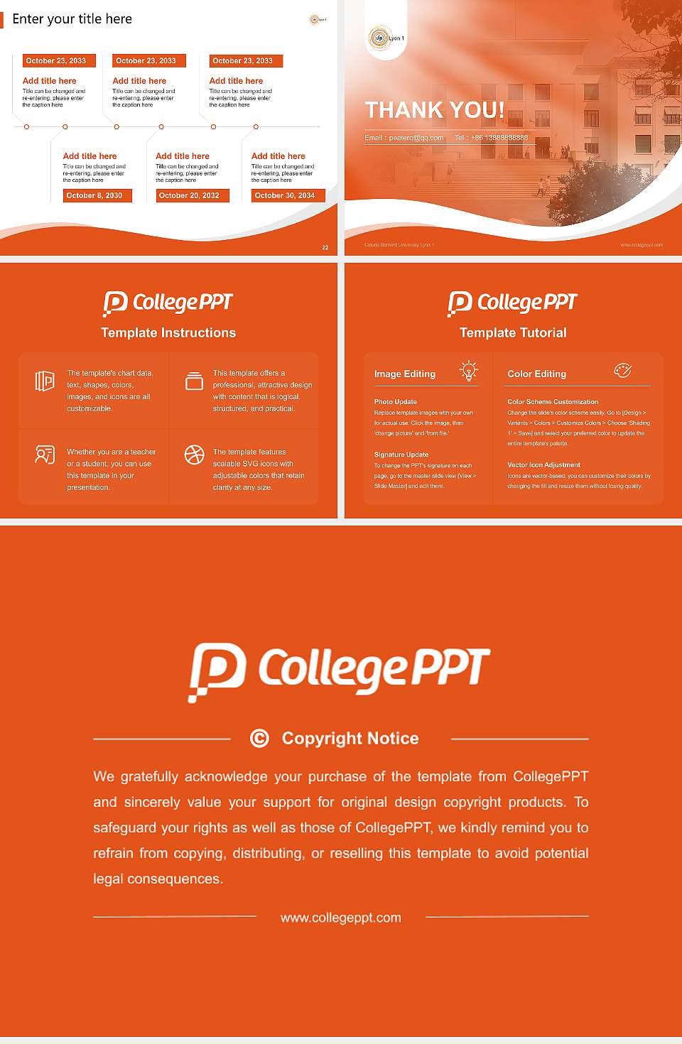 Claude Bernard University Lyon 1 Lecture Sharing and Networking Event PPT Template4:3 ratio PPT effect preview image4