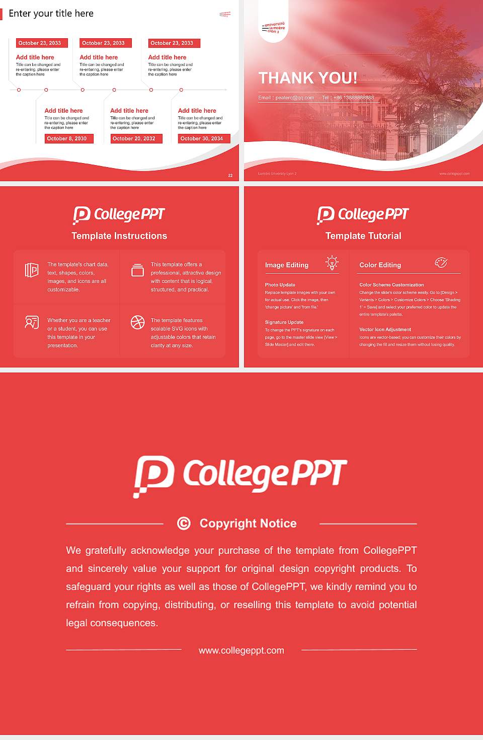 Lumière University Lyon 2 Lecture Sharing and Networking Event PPT Template4:3 ratio PPT effect preview image4