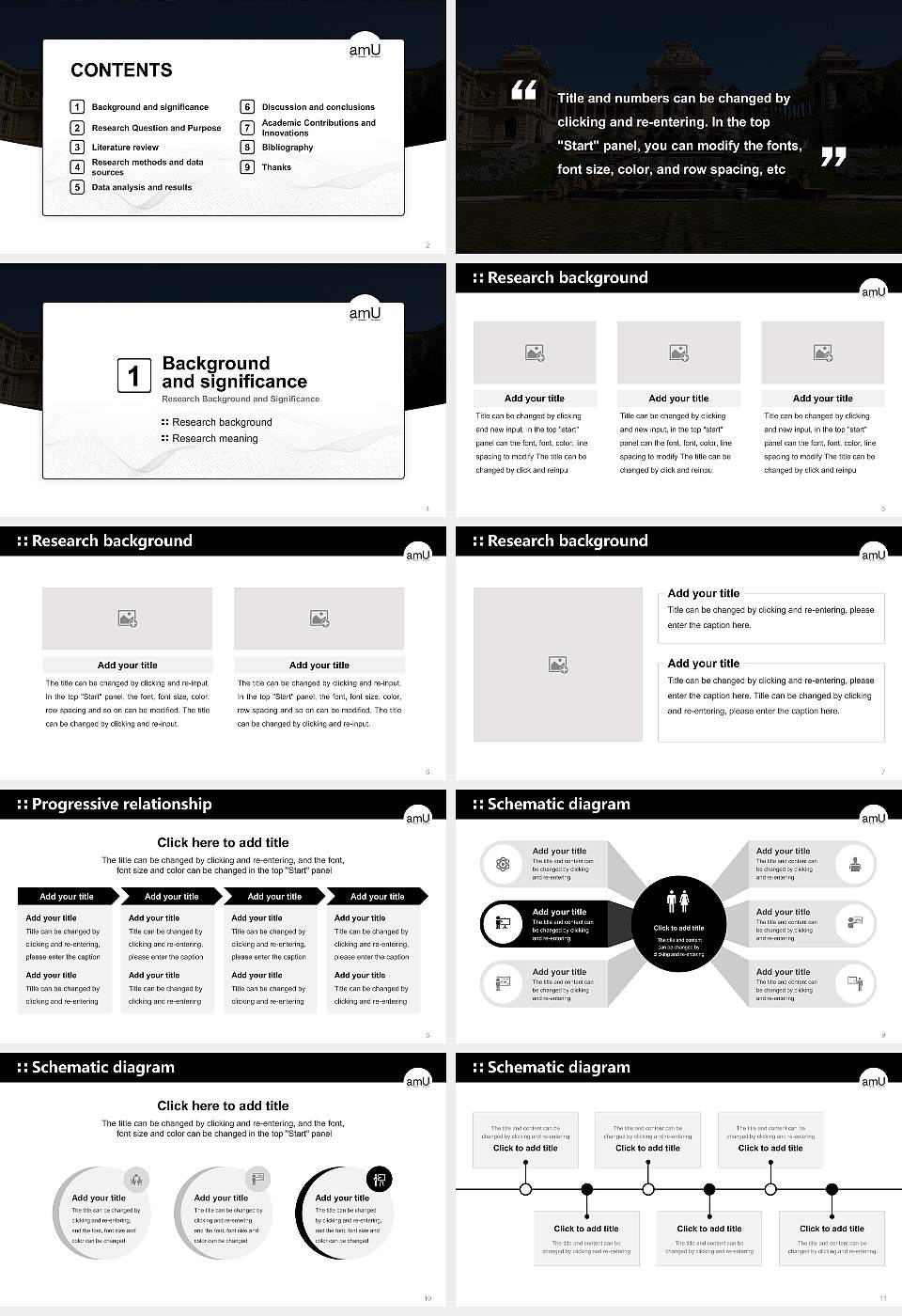 Aix-Marseille University Graduation Thesis Defense PPT Template16:9 ratio PPT effect preview image2
