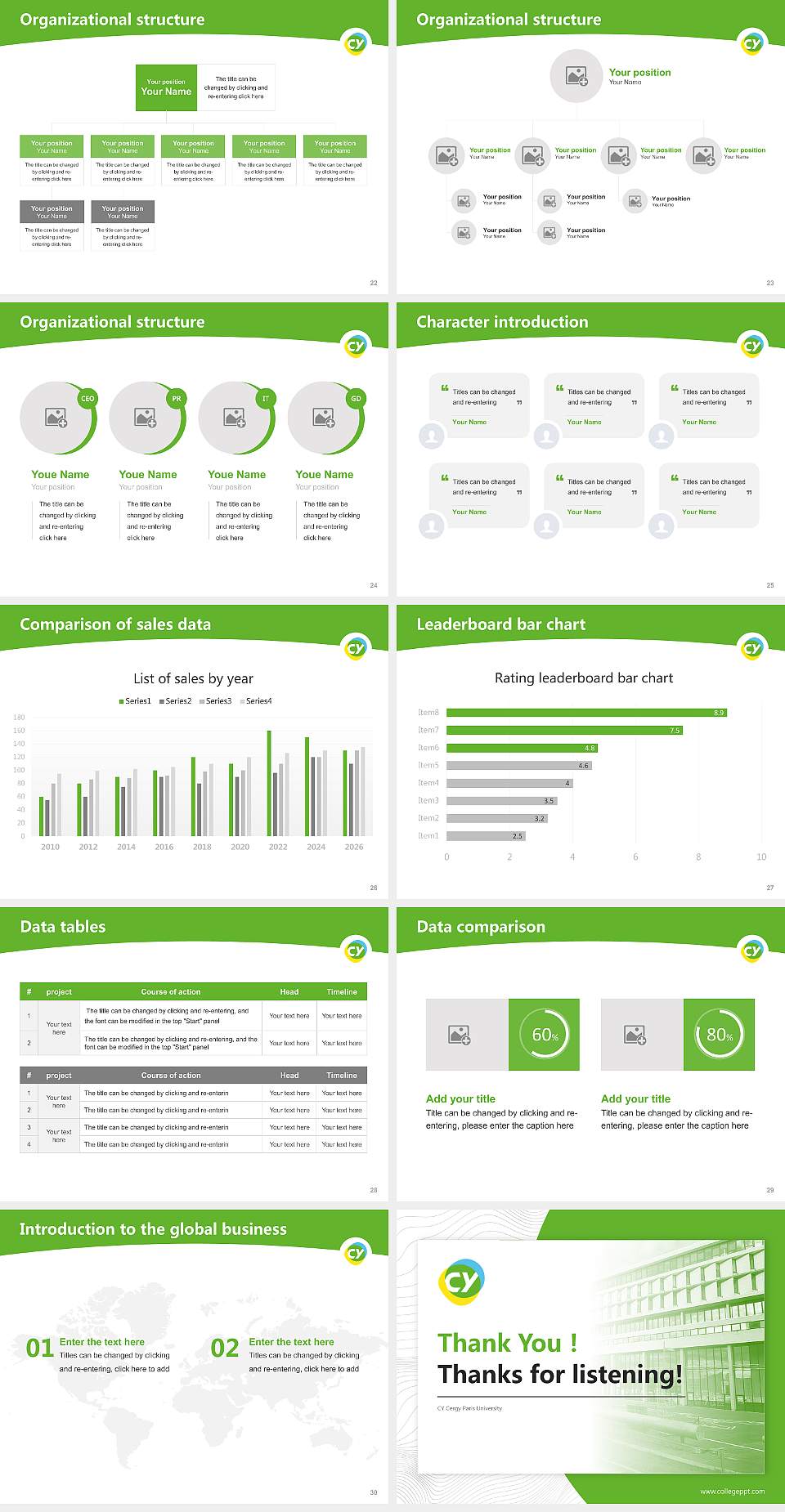 CY Cergy Paris University Academic Presentation/Research Findings Report PPT Template4:3 ratio PPT effect preview image4