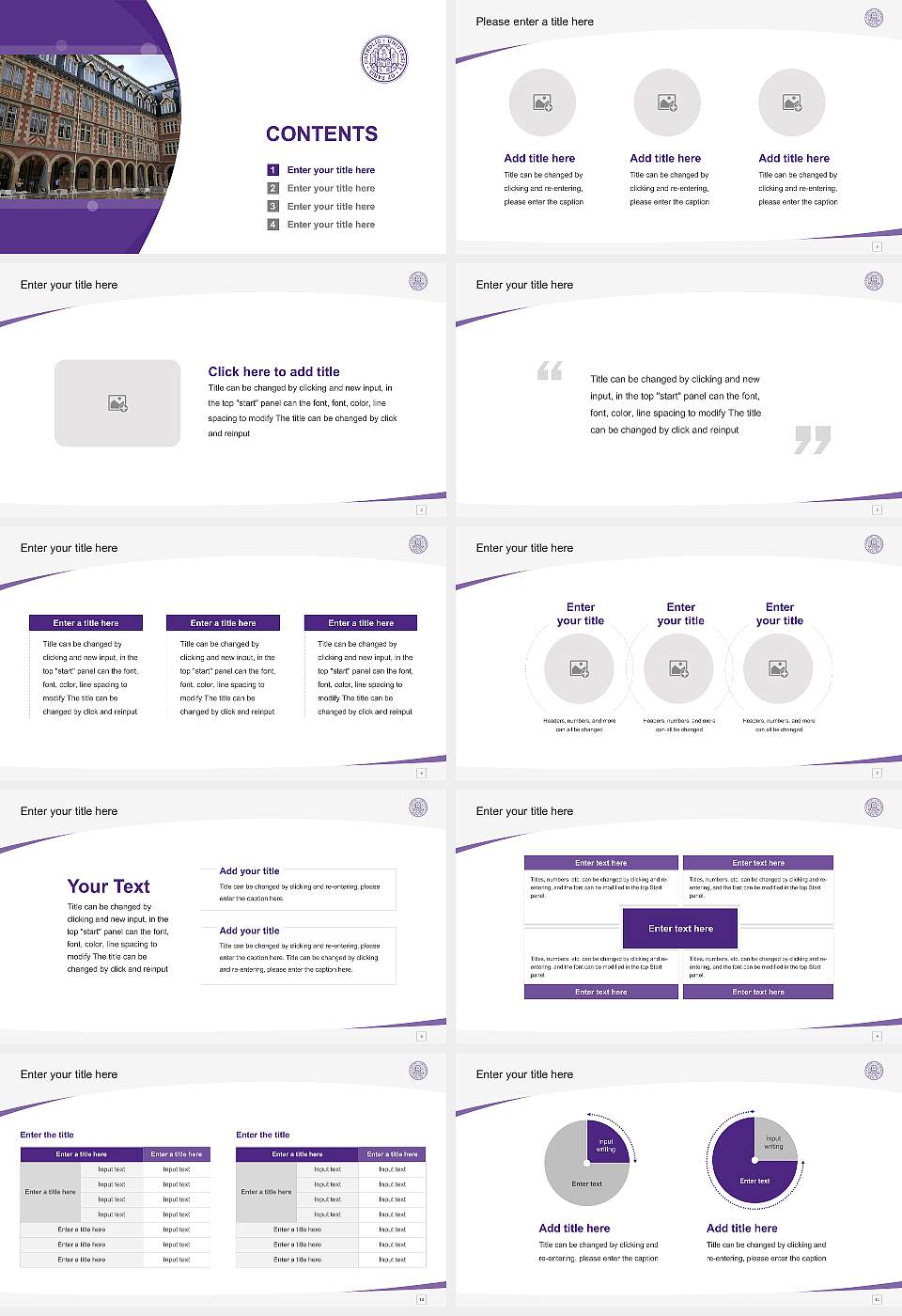 Catholic University of Paris Course/Courseware Creation PPT Template16:9 ratio PPT effect preview image2