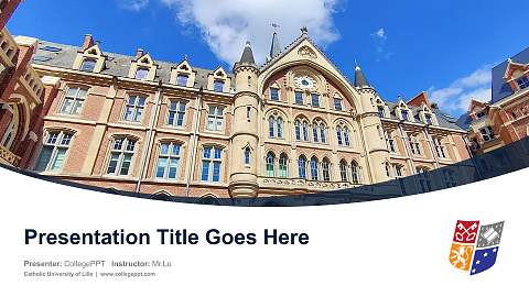 Catholic University of Lille Course/Courseware Creation PPT Template