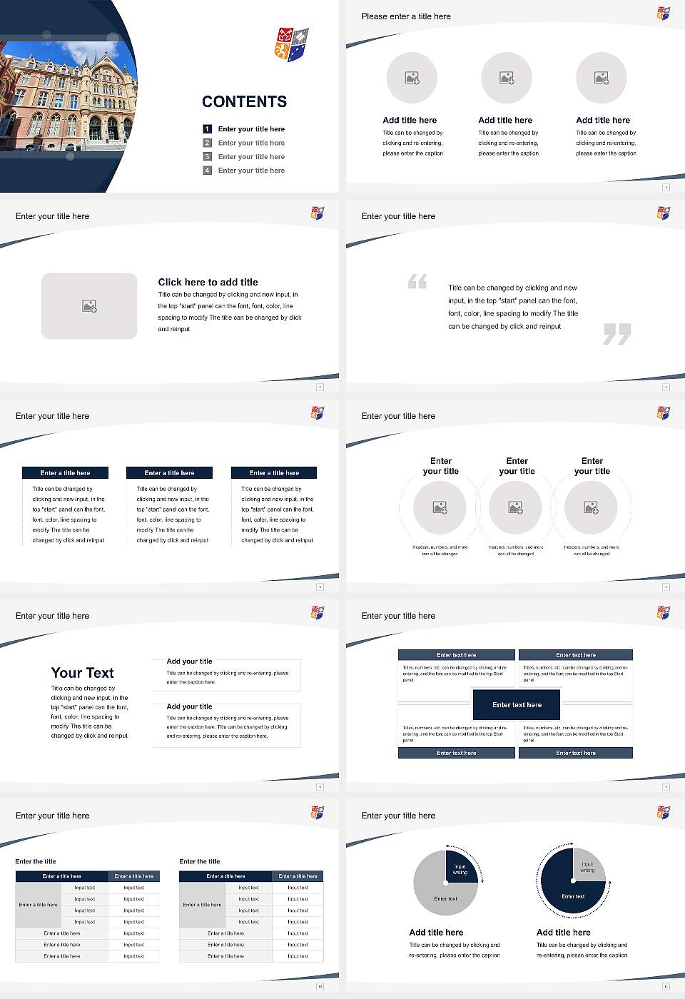 Catholic University of Lille Course/Courseware Creation PPT Template16:9 ratio PPT effect preview image2