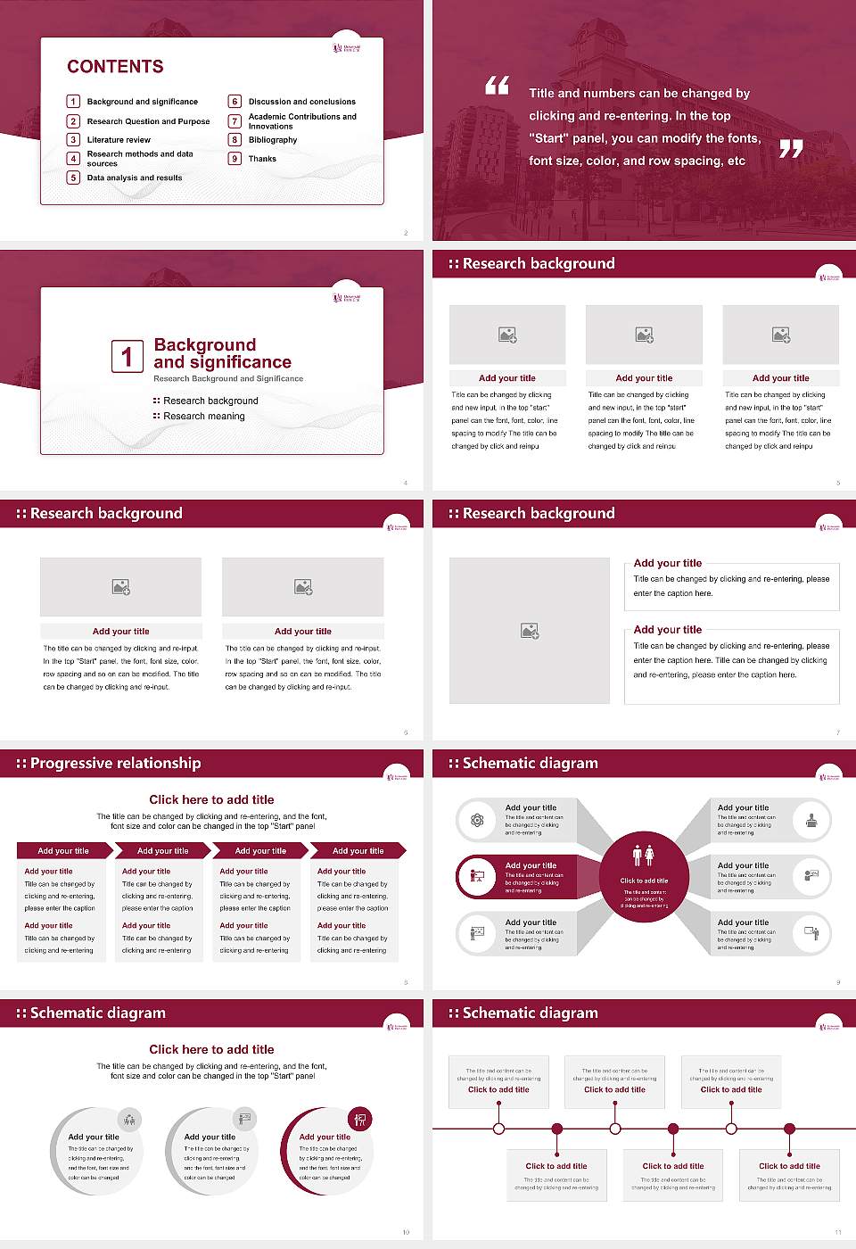 Paris Cité University Graduation Thesis Defense PPT Template16:9 ratio PPT effect preview image2