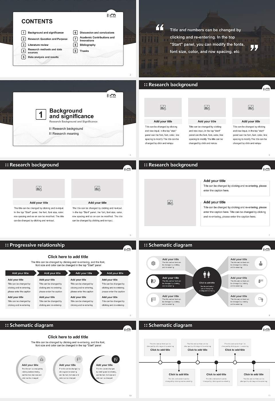 Jean Moulin University Lyon 3 Graduation Thesis Defense PPT Template16:9 ratio PPT effect preview image2