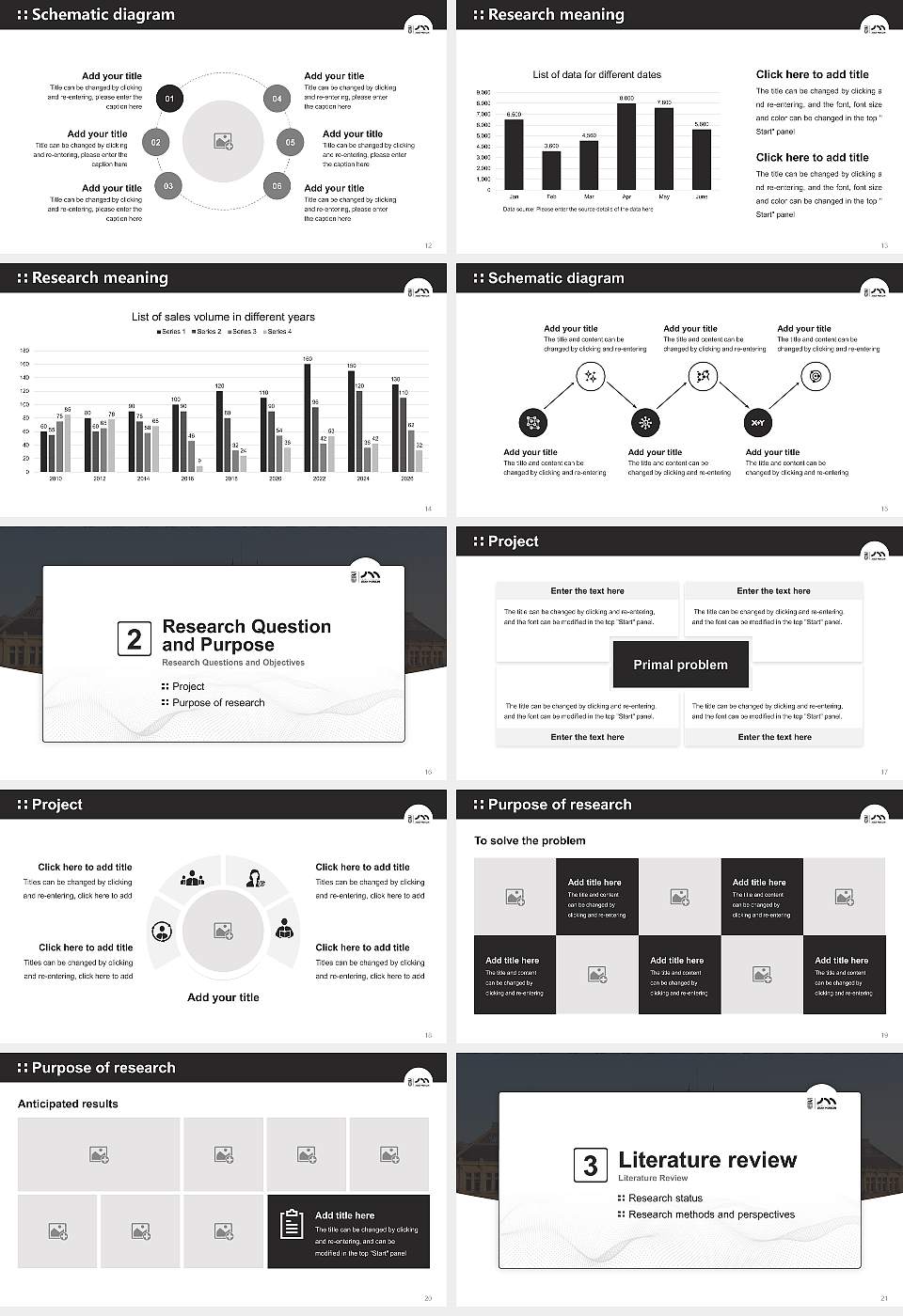 Jean Moulin University Lyon 3 Graduation Thesis Defense PPT Template16:9 ratio PPT effect preview image3