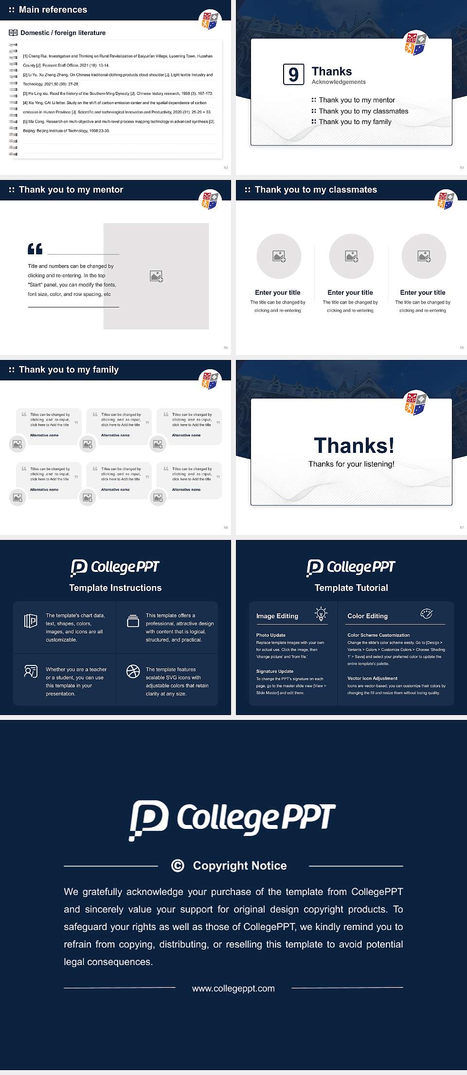 Catholic University of Lille Graduation Thesis Defense PPT Template4:3 ratio PPT effect preview image7