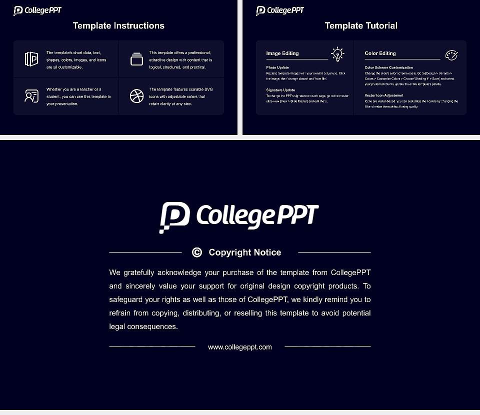 Champollion National University Institute Academic Presentation/Research Findings Report PPT Template16:9 ratio PPT effect preview image5