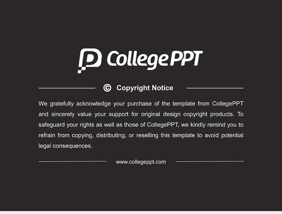 Jean Moulin University Lyon 3 General PPT Template4:3 ratio PPT effect preview image6