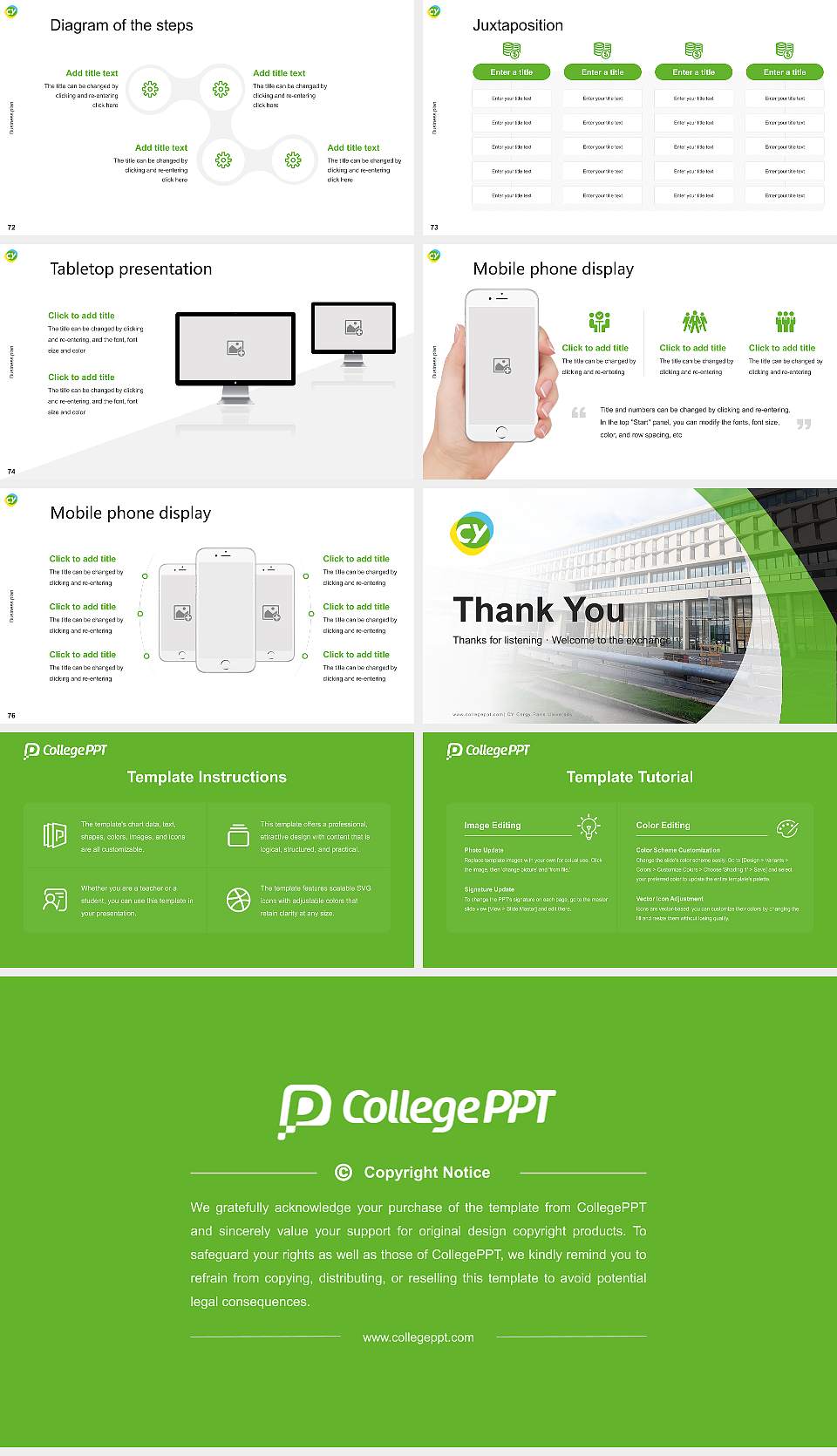 CY Cergy Paris University Competition/Entrepreneurship Contest PPT Template16:9 ratio PPT effect preview image9