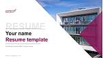 Paris-Saclay University – Sceaux campus Resume Templat PPT