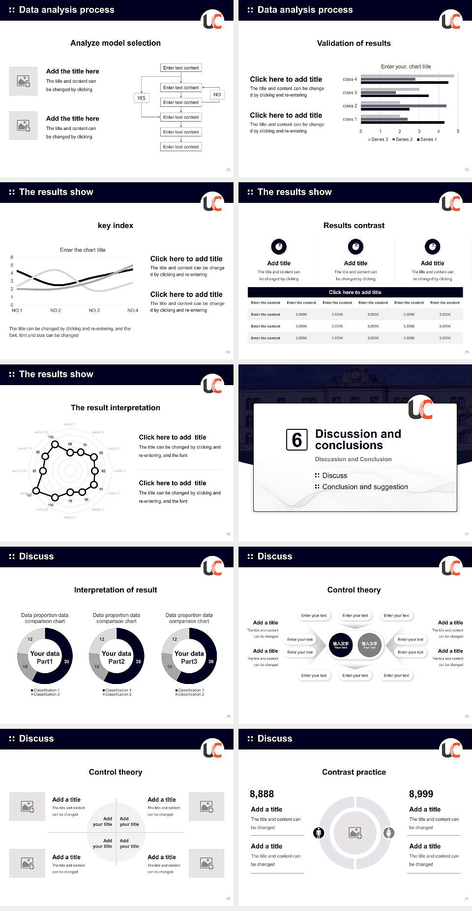 Champollion National University Institute Graduation Thesis Defense PPT Template4:3 ratio PPT effect preview image5