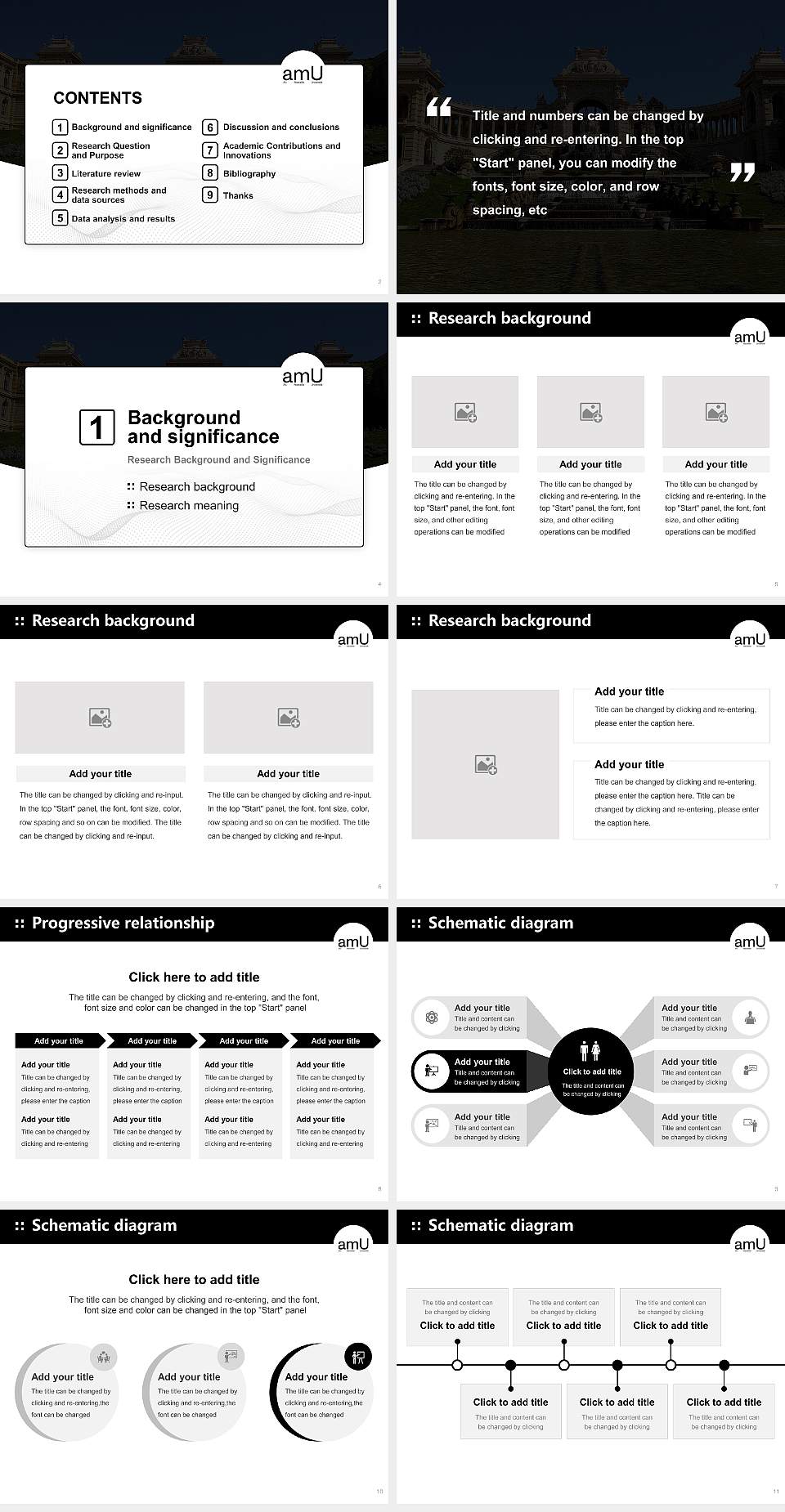 Aix-Marseille University Graduation Thesis Defense PPT Template4:3 ratio PPT effect preview image2